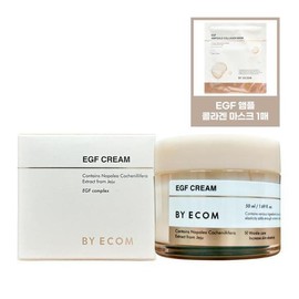 By Ecom EGF Cream 50ml + Mask Pack 34g 1 Sheet (26148105) / 바이애콤 EGF 크림 50ml+마스크팩 34g 1매 (26148105)