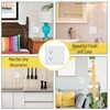 Bates- Combination Wall Plate, 2 Pack, 4.8"x4.9", Decorator/Blank, White Unbreakable