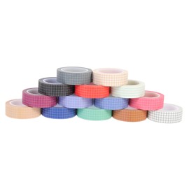 Operitacx Hand Account Decorative Tapes 14 Rolls Mixed Style Washi Tapes Comfortable Touch for Scrapbooking Writing Stationery
