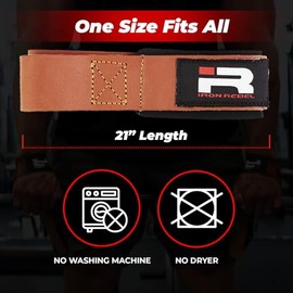Iron Rebel - Correas de piel para levantamiento de pesas, levantamiento de pesas y levantamiento de pesas, correas de piel duraderas para levantamiento de pesas, levantamiento de pesas y levantamiento
