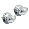 HANDLEZONE® 2 Pack Mortice Security Door Bolts, 60mm Silver Rack