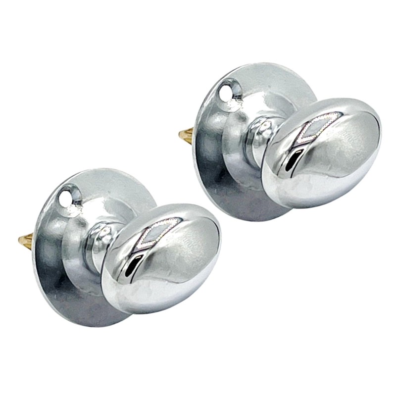 HANDLEZONE® 2 Pack Mortice Security Door Bolts, 60mm Silver Rack