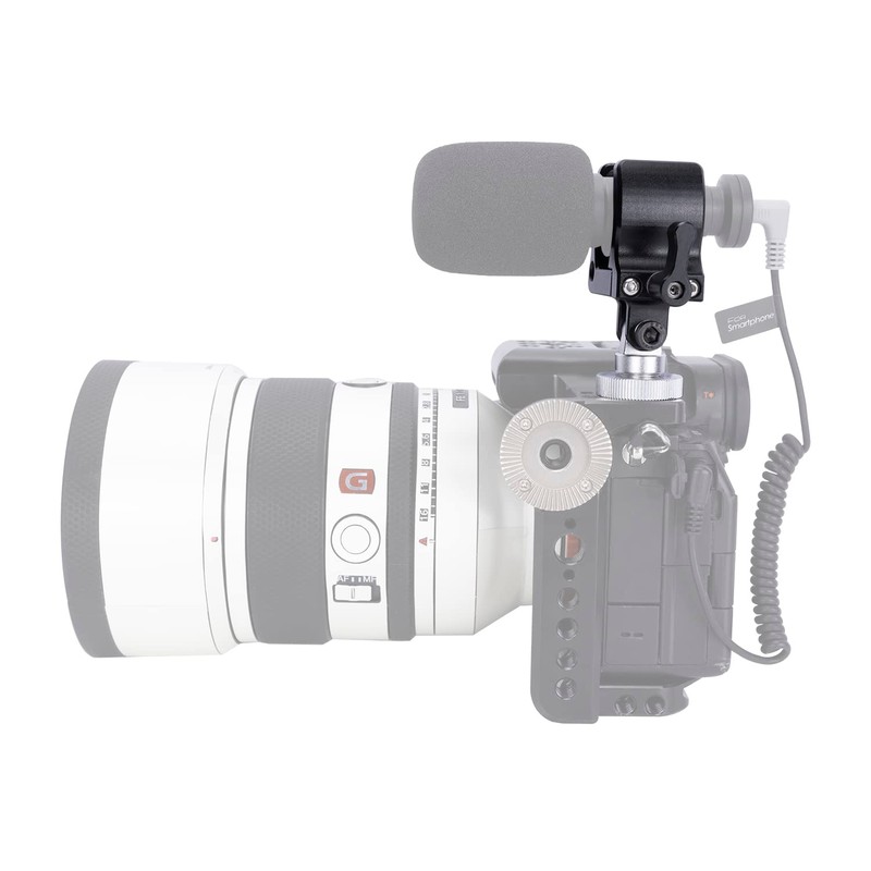 Niceyrig Shotgun Microphone Holder Microphone Holder Cold Shoe Camera Flashlight