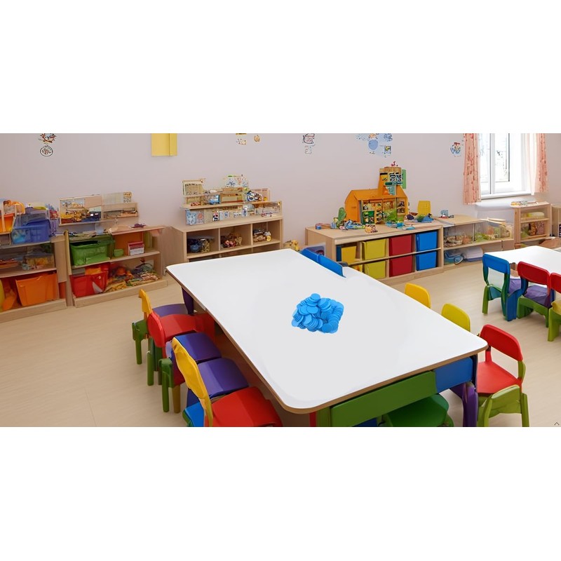 Smartdealspro Set of 100 1 Inch Opaque Plastic Learning Counters