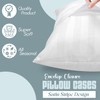 Sunshine Comforts Pillow Cases 4 pack Satin Stripes-Microfiber luxury Pillow