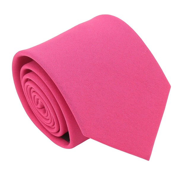 DQT Plain Matte Wedding Formal Classic Tie for Men -