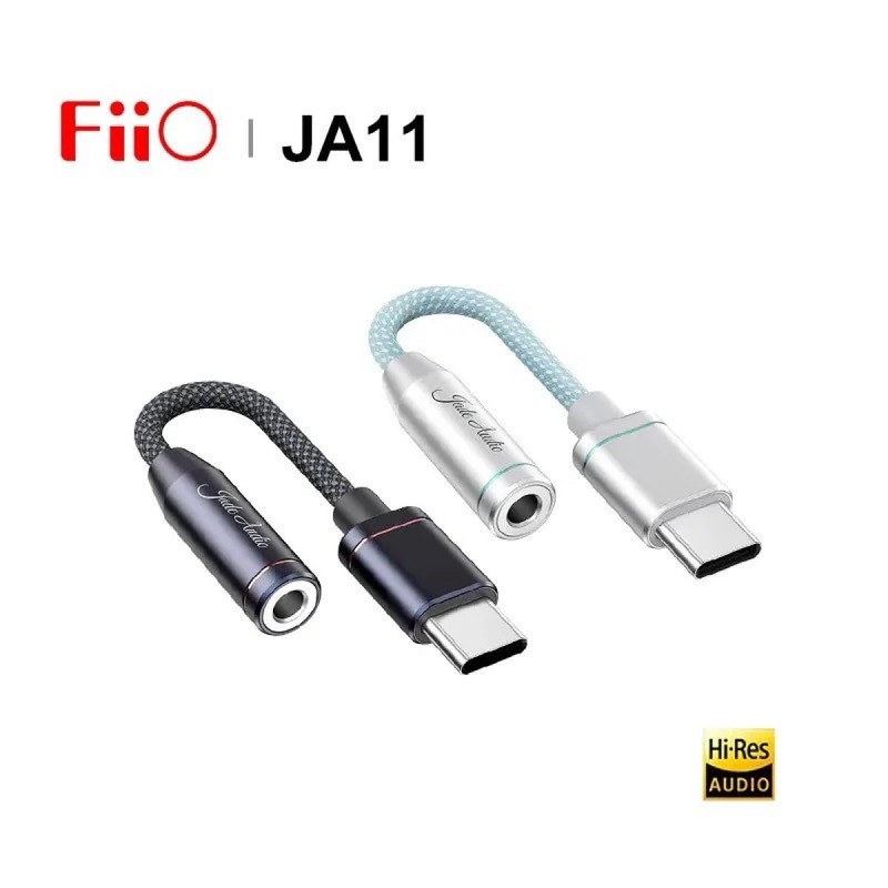 FiiO Jade Audio JA11 Dongle DAC and Headphone Amp (Silver)