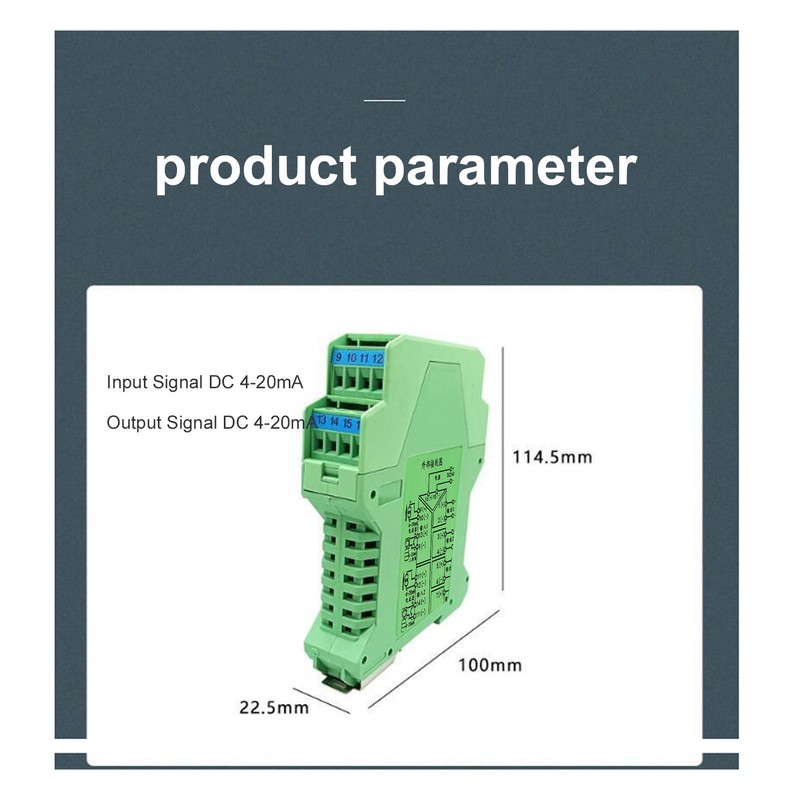 DC Signal Isolator 2 in 4 Out Current Transmitter 4‑20mA
