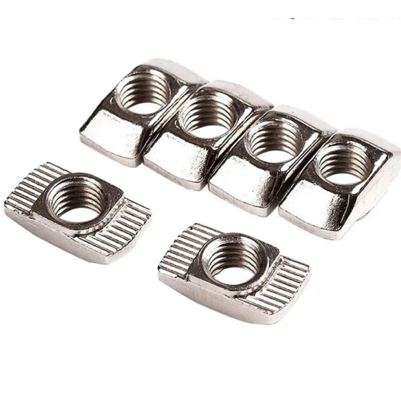 50 x M4 Hammer Nuts 6 mm Groove 6 Made
