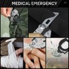 Flrmingigigi Emergency Response Shears, Stainless Steel Foldable Scissors Pliers, Outdoor