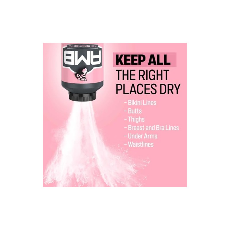 Anti Monkey Butt, Lady's Body Powder with Calamine, Prevents Chafing