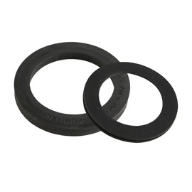 Ieron WC-Dichtung und WC-Flansch-Set für Toiletten, ersetzt Bodenbündige Dichtung und Sockeldichtung, 3-in-1-Kombi-Set, Schwarz