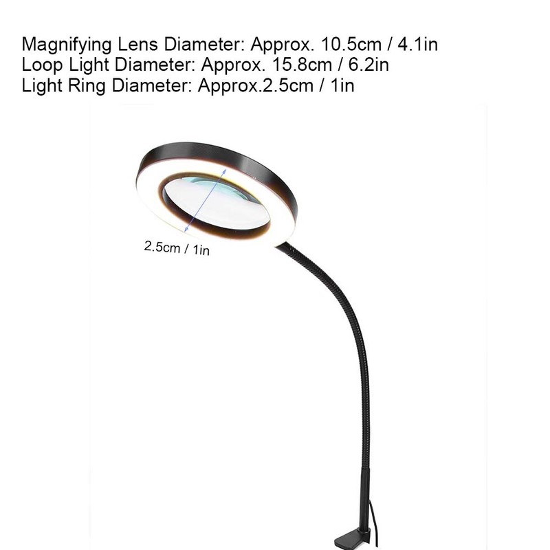 5X Magnifying LED Light USB Adjustable Light for Beauty Salon