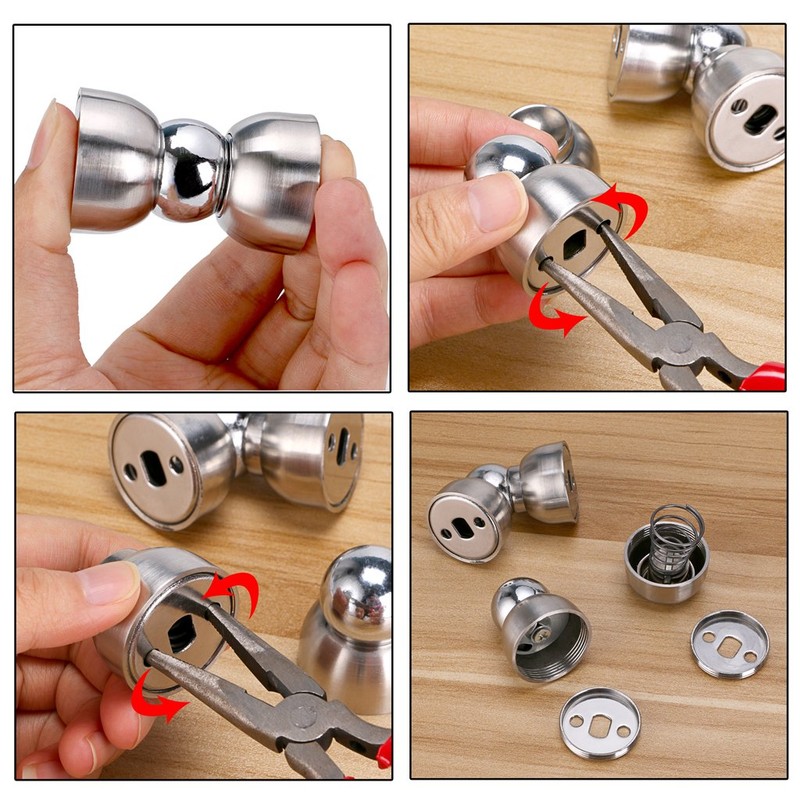 Sumnacon Powerful Magnetic Doorstop - 2 Pcs Stainless Steel Mini