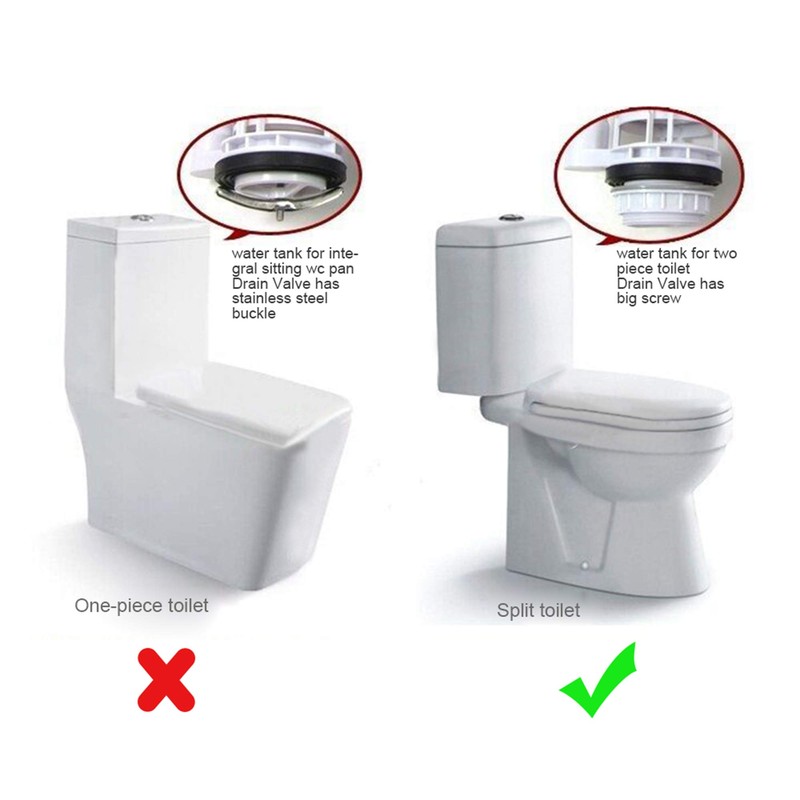 White 18cm Height Water Tank Split Dual Flush Fill Toilet