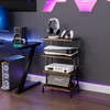 Aquzee Game Console Stands, 4-Tier Stereo Stand Cabinet for Small