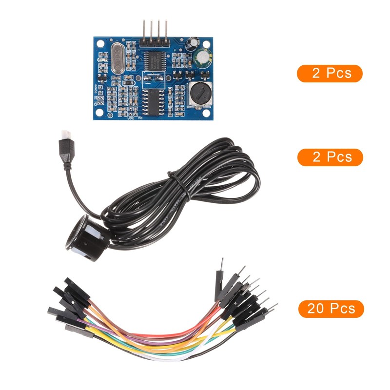 sourcing map 2 Pcs Ultrasonic Module Distance Sensor JSN-SR04T High