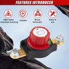 DUSCOKE Side Post Battery Disconnect Master Switch, 12-48V Heavy Duty