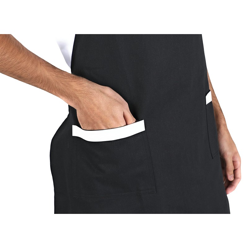 S&S UKessentials Cotton aprons for men adjustable neck Bib large