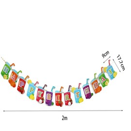 Summer Exclusive Decorations Ice Cream Interlocking Banners Set of 3 - Lightweight and Durable Party Decorations for Birthday, Ice Shop and Drinkshop Decorations