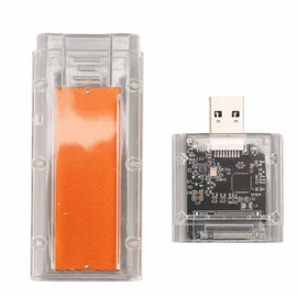 M.2 SATA to USB3.0 SSD External Enclosure Heat Dissipation Case M.2 SATA to USB3.0 Solid State Drive Enclosure with Gold Backshell for Windows for Linux