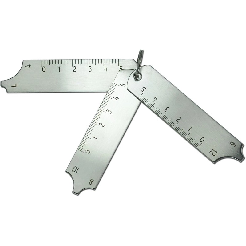 RIVERWELD Three Piece Key Set Measuring Fillet Gages Multi Function