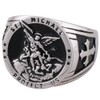 St Michael The Archangel Catholic Medal Stainless Steel Amulet Ring,