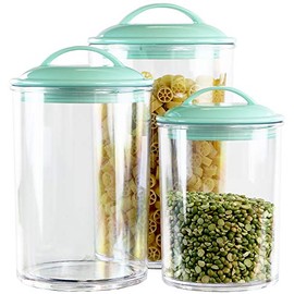 Reston Lloyd Calypso Basics Assorted Sizes Air-Tight Acrylic Storage Canisters