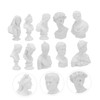 ABOOFAN 10Pcs Mini Resin Sketch Statue Decorative Plaster Line Drawing