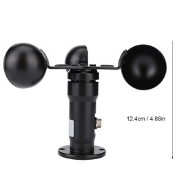 Risegun 0-10V Signal Output Wind Speed Sensor, Aluminium Alloy Anemometer Suitable for Various Meteorological Research and Outdoor Activities