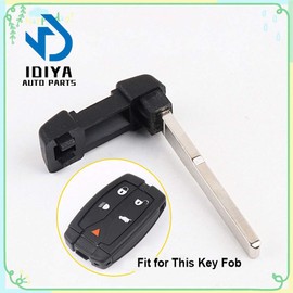 Deputy Factory Car Smart Card Remote Control Uncut Emergency Chips Key Replacement Blade Inserts for Freelander 2 No Transponder 44501 (2 Pack)