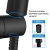 Decaura Shower Head Holder for 25mm Slide Bar, Plastic Swivel