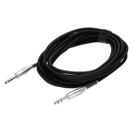 QUARKZMAN Guitar Instrument Cable, 15ft 1/4" to 1/4" Straight to Straight Angle Electric Guitar Jack Cable for Guitar Bass, Black