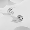 FILMOON Stud Earrings Elegant C Shape Curved Design for Women