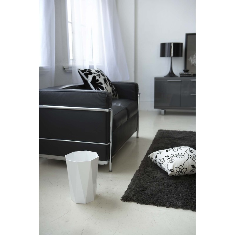 Yamazaki Industries Trash Can 6411 Diamond White