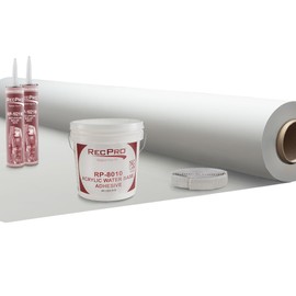 RecPro RV PVC Rubber Roof Kit | 8.5' Wide | Camper, Motor Home, Trailer Roof | Made in USA (5 Feet)