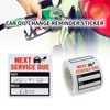 Oil Change Service Reminder Stickers - 300 Pcs 2x2 Black,