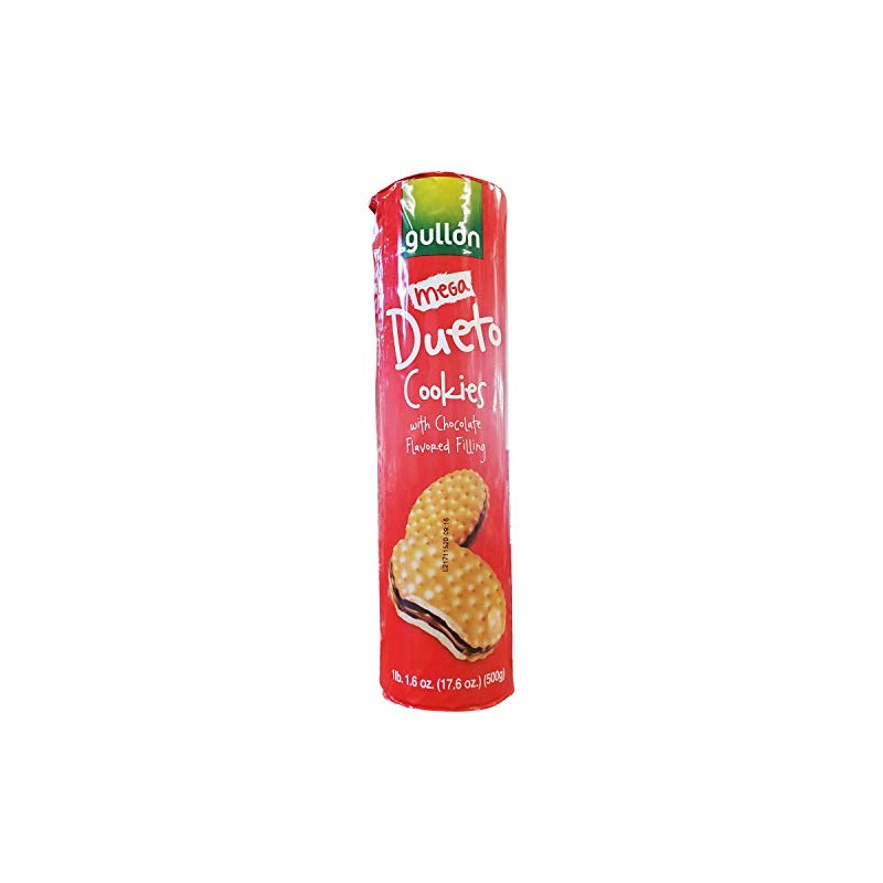 Gullon Dueto Cookies with Chocolate Flavored Filling (3 Pack, Total
