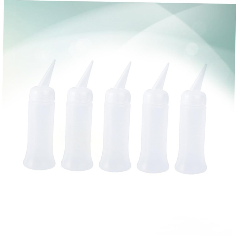 TOVINANNA 5pcs Curly Hair Bottle Hairdressing Scale Applicator for Travel