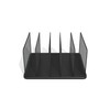 TRU RED 5 Compartment Wire Mesh File Organizer, Matte Black,