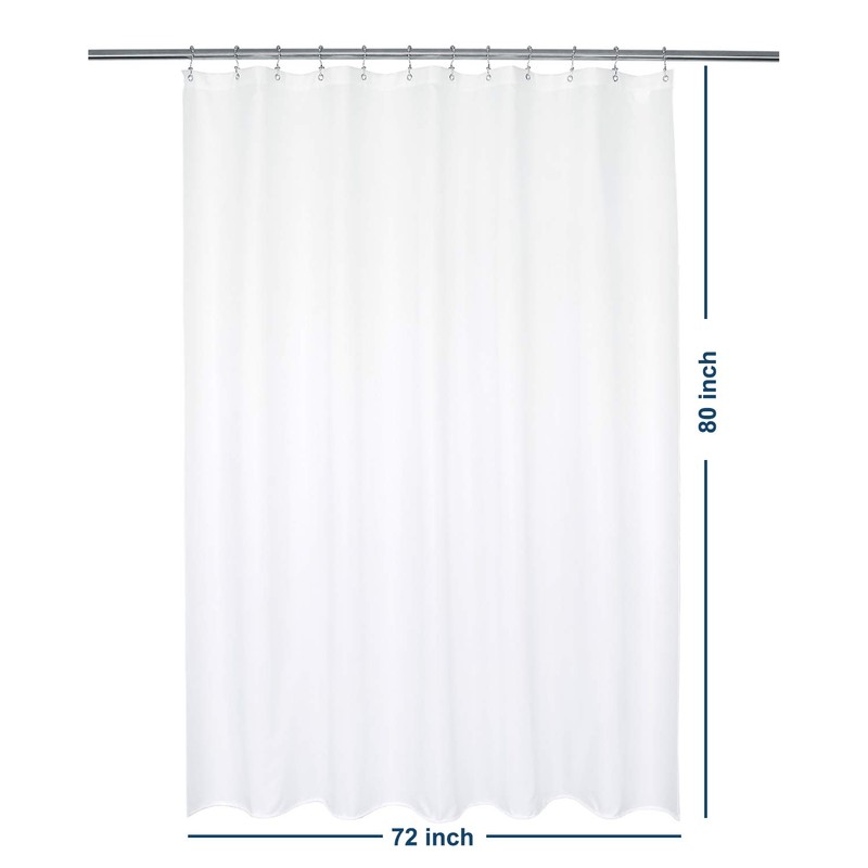 Barossa Design Waterproof Fabric Shower Curtain or Liner Microfiber 72"