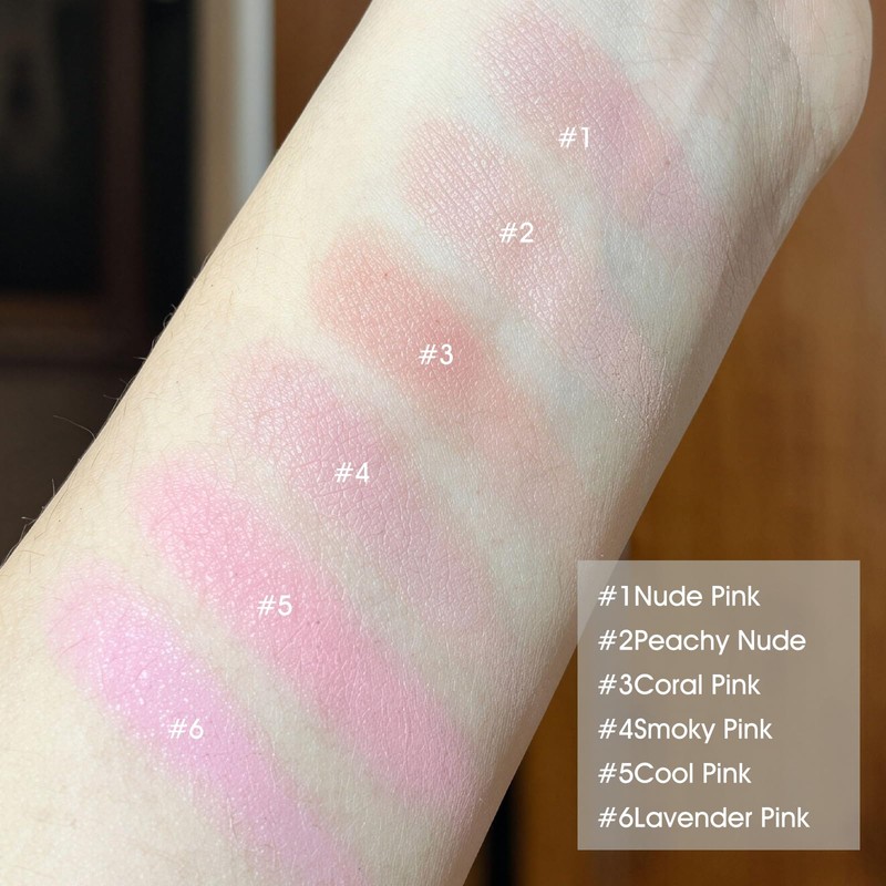 Sweet Pink Blush Palette, Blendable Matte Powder Blush for Cheeks