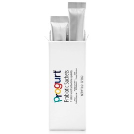PROGURT Probiotics 1 Trillion CFU (2 Sachets), Highest Potency, Shelf Stable for Travel, Vegan, Gluten Free, Essential Supplement for Bloating, Digestive & Immune Support, for Men and Women