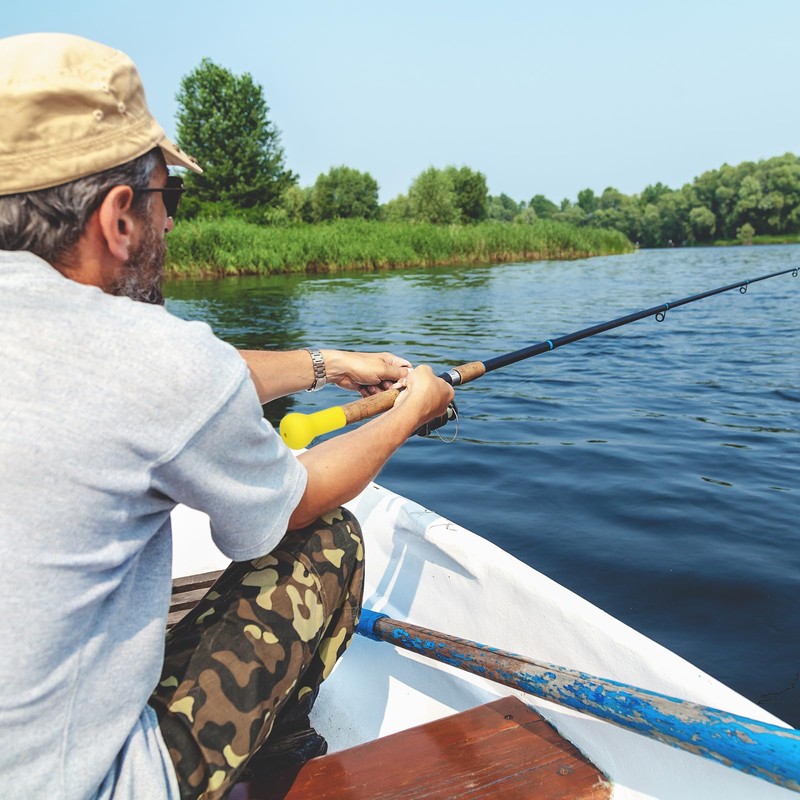 PATIKIL Fishing Rod Butt Cushion Cap, Floating PU Foam Holder