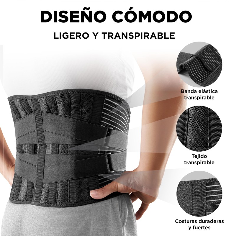 Vitalbak Lumbar Support for Men and Women, Breathable, Stabilizes and