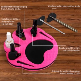 Setmoi Nail Polish Holder Nail Polish Holder Stand,Nail Polish Organizer,Nail Polish Organizer Holder,Applicable to Manicure Hand Stand Rest Work Station