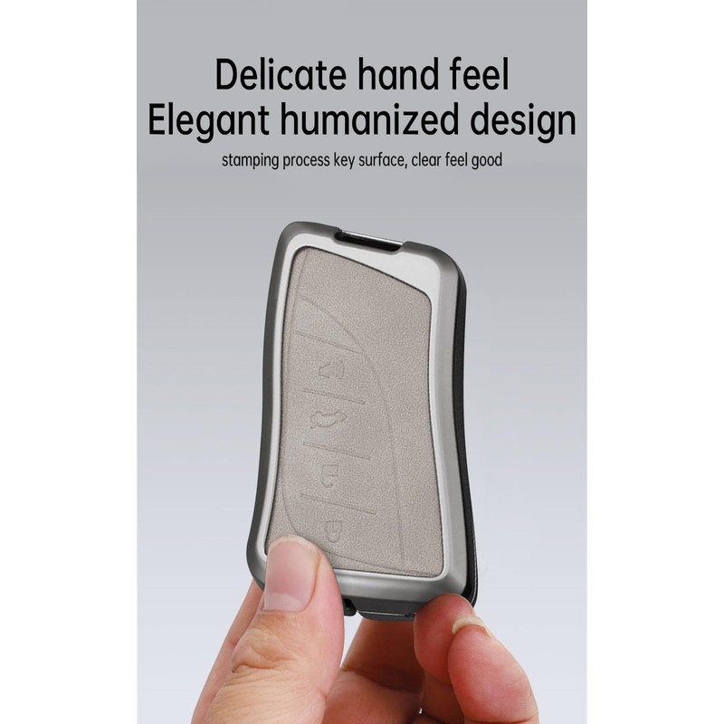 HIBEYO Alloy Key Fob Cover Compatible with Lexus ES350 LC500