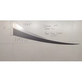 Crossroads 4Pc CROSSROADS RV 2010 SUNSET TRAIL REAR SPEAR DECALS 19"X114"  STRIPES L&R