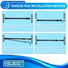 QILERR Tension Rods 28 to 48 Inches 6 Pack Adjustable