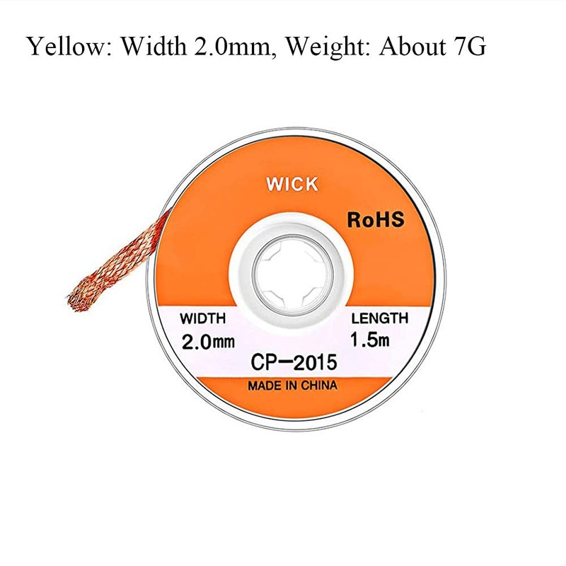 12x Desoldering Wire Solder Wicks Desoldering Braid Solder Wire Low